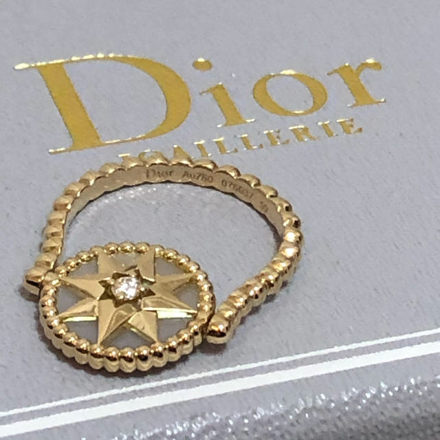 Christian Dior - ディオール ローズデヴァン シェル リング K18 ダイヤの通販 by ︎値引き不可｜クリスチャンディオール