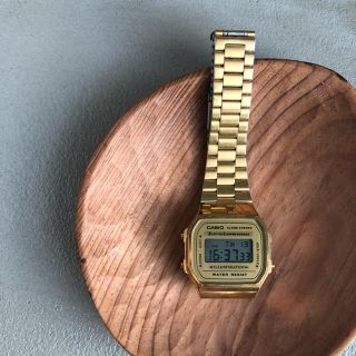 カシオ(CASIO)のチープCASIO デジタル ゴールド A168(腕時計)