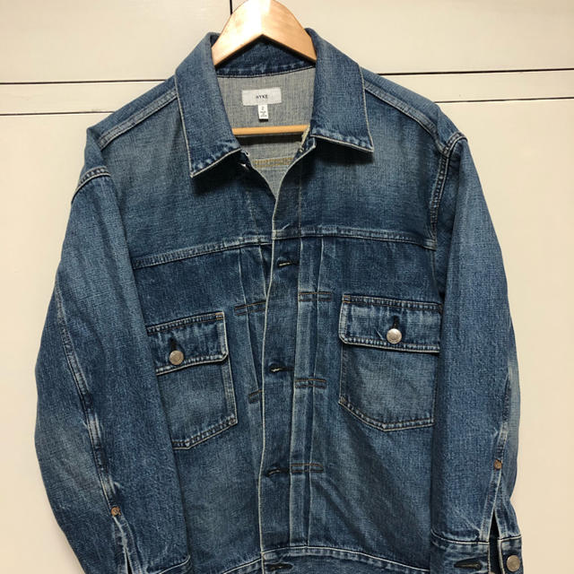 HYKE(ハイク)のHYKE　DENIM JACKET TYPE2(BIG FIT) ハイク レディースのジャケット/アウター(Gジャン/デニムジャケット)の商品写真