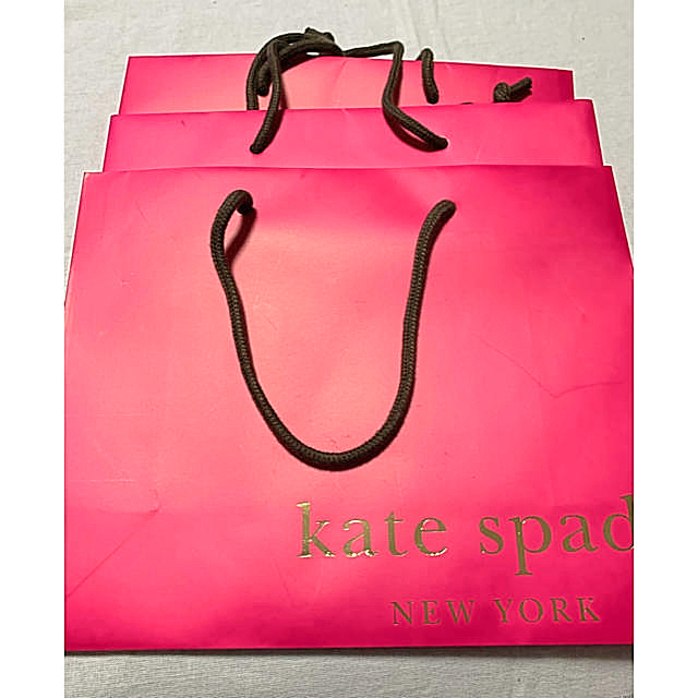 kate spade new york(ケイトスペードニューヨーク)のkate spadeNewYorkの紙袋3枚 レディースのバッグ(ショップ袋)の商品写真