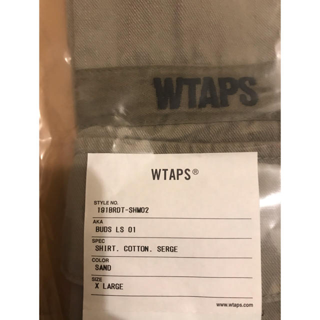 19SS WTAPS BUDS LS XL SAND