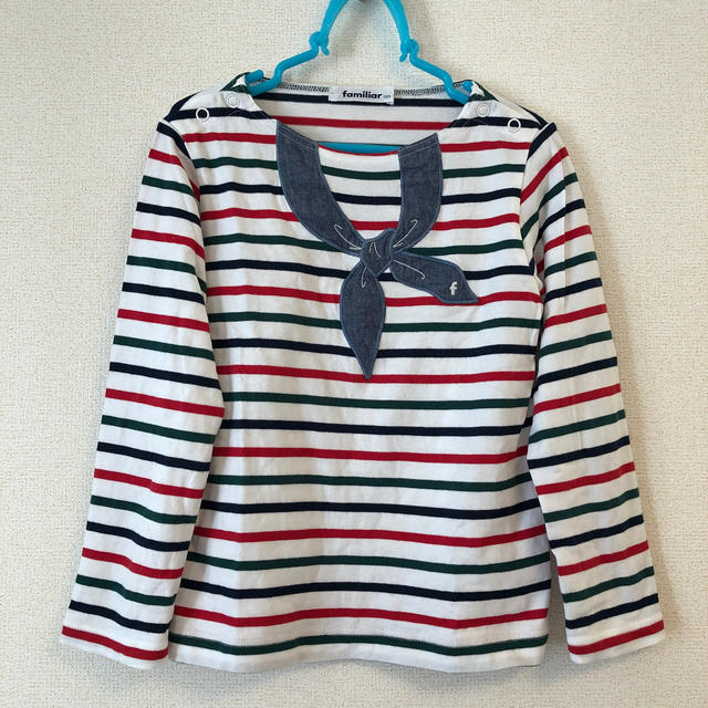 familiar(ファミリア)のfamiliar 長袖シャツ　120 キッズ/ベビー/マタニティのキッズ服女の子用(90cm~)(Tシャツ/カットソー)の商品写真