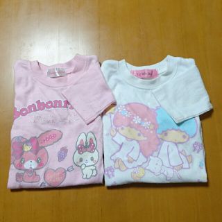 サンリオ(サンリオ)のロンT 2枚セット トップス キキララ ボンボンリボン 95cm (Tシャツ/カットソー)