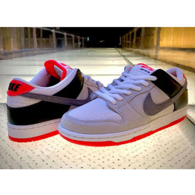 nike sb orange label dunk low infrared