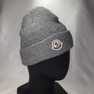 MONCLER - モンクレールニット帽メランジグレーの通販 by とらshop