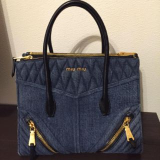 ミュウミュウ(miumiu)のmiumiu♡デニムトートbag(トートバッグ)