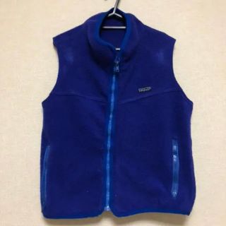 パタゴニア(patagonia)のpatagonia フリースベスト青  S (ベスト)