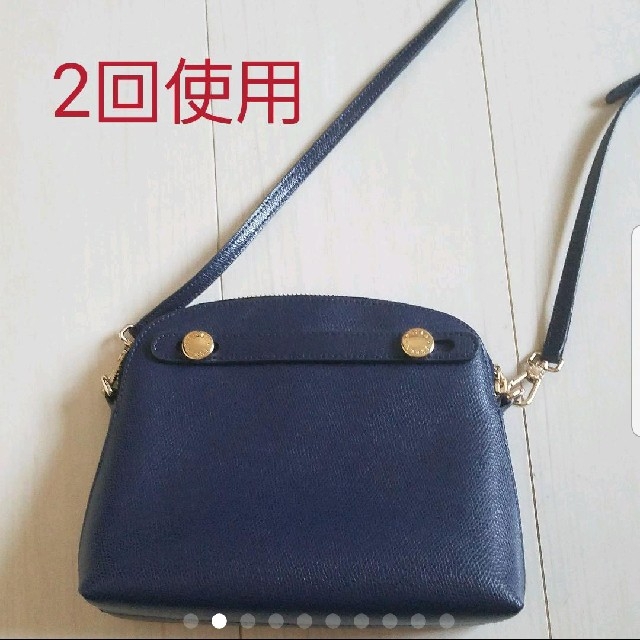 Furla(フルラ)の美品　2回使用　フルラ　パイパー　バッグ　ネイビー レディースのバッグ(ショルダーバッグ)の商品写真