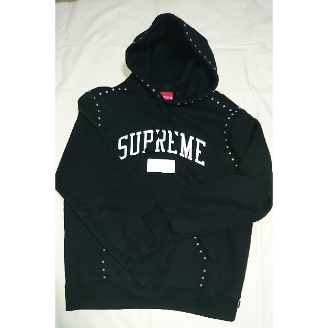 メンズ18AW Supreme  Studded Hooded Sweatshirt