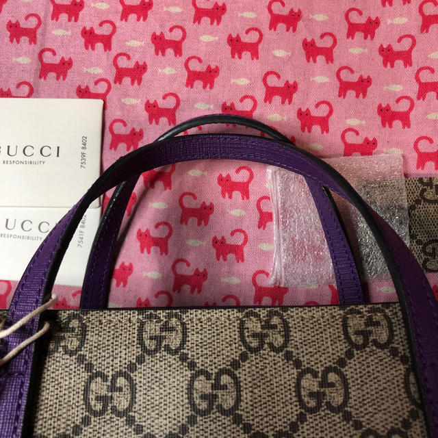 Gucci(グッチ)のグッチ（GUCCI）⭐️トートバッグ　猫　チルドレンズコレクション レディースのバッグ(トートバッグ)の商品写真