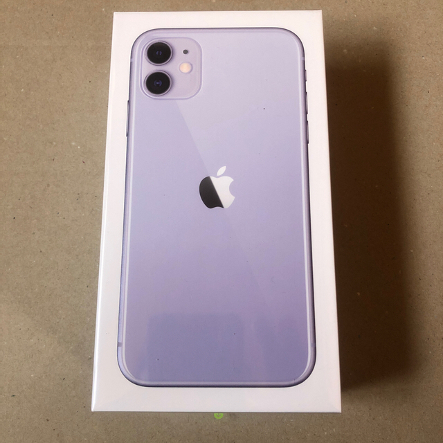 [美品]iphone11パープル64GB SIMフリー1711