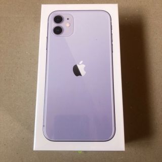 アイフォーン(iPhone)のiPhone11 SIMフリー パープル 64GB SIMフリー　新品未開封(スマートフォン本体)