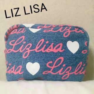 リズリサ(LIZ LISA)の♥リズリサ♥新品*ロゴ入りデニムポーチ♥(ポーチ)