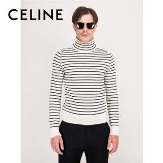 celine セリーヌ ボーダーニットタートルネックセータ－サイズS