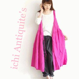 ネストローブ(nest Robe)のichi Antiquite's リネンカシュクールワンピース(ロングワンピース/マキシワンピース)