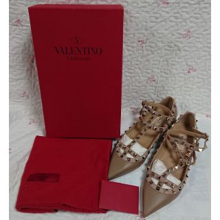 ヴァレンティノ(VALENTINO)のtiff様専用 ヴァレンティノ  ロックスタッズ フラットシューズ(バレエシューズ)