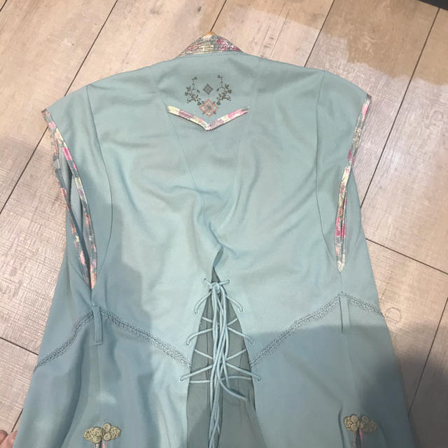 ozz oneste なむあみだ仏っ！ コラボ 和風 ロングジレ グリーン