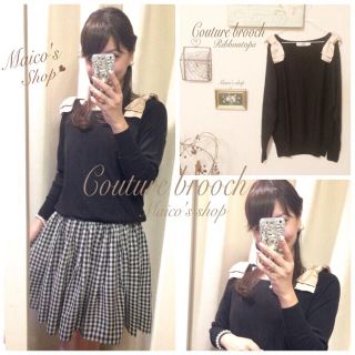 アナトリエ(anatelier)の美品♡Couture broochニット(ニット/セーター)