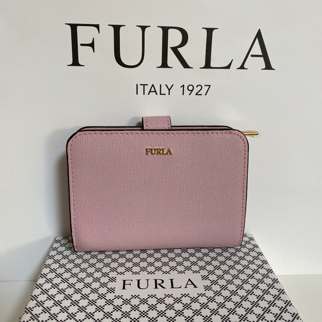 Furla(フルラ)の【新品 箱付き】FURLA BABYLON 折り財布 camellia ピンク レディースのファッション小物(財布)の商品写真