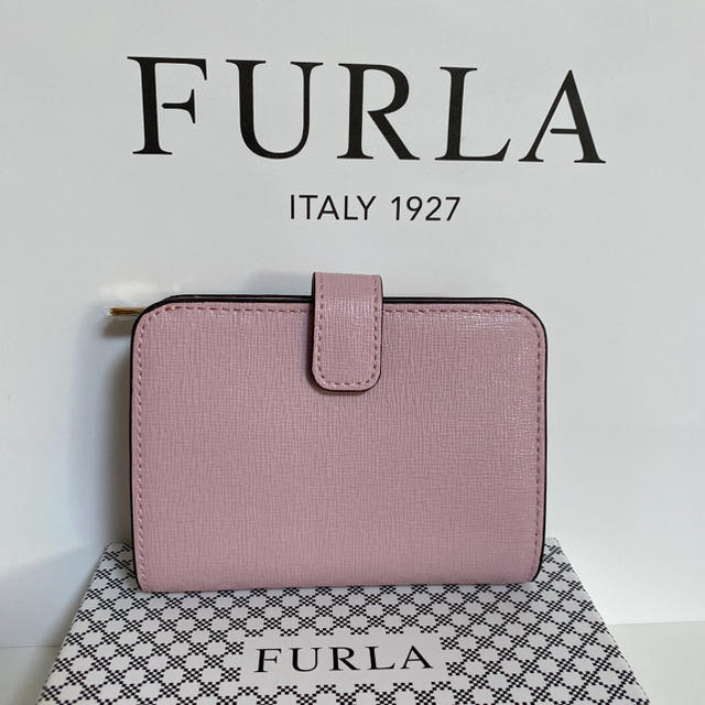 Furla(フルラ)の【新品 箱付き】FURLA BABYLON 折り財布 camellia ピンク レディースのファッション小物(財布)の商品写真