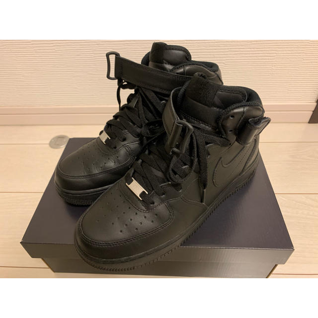 【美品26.5cm】NIKE AIR FORCE 1 MID BLACK