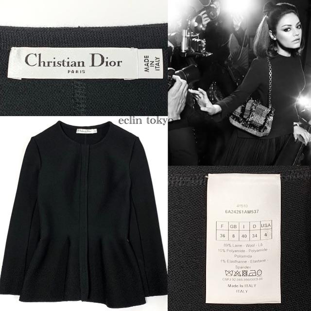 Christian Dior(クリスチャンディオール)のご成約　E1693 E1876セット　ディオール ペプラム ジャケット&エルメス レディースのジャケット/アウター(その他)の商品写真