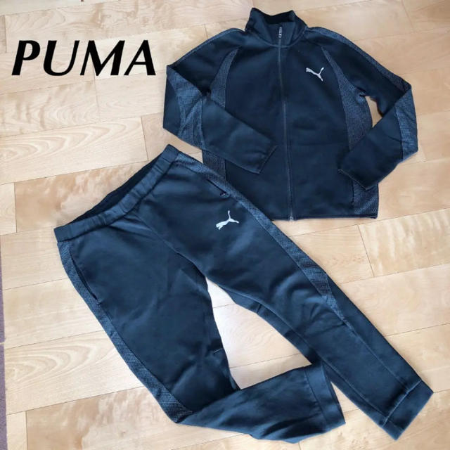 PUMA(プーマ)のPUMA プーマ メンズ スウェット 上L 下XL ジャージ 上下 黒 メンズのトップス(ジャージ)の商品写真
