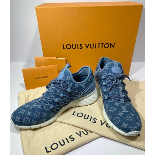 LOUIS VUITTON - 定価11.8万☆定価以下価格‼︎ルイヴィトン デニムモノグラムスニーカー/8の通販 by H・T's shop