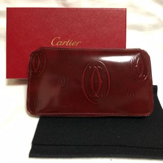 カルティエ(Cartier)の新品　カルティエ  ジッピー　二つ折り財布　ハッピーバースデー　名古屋三越購入(財布)