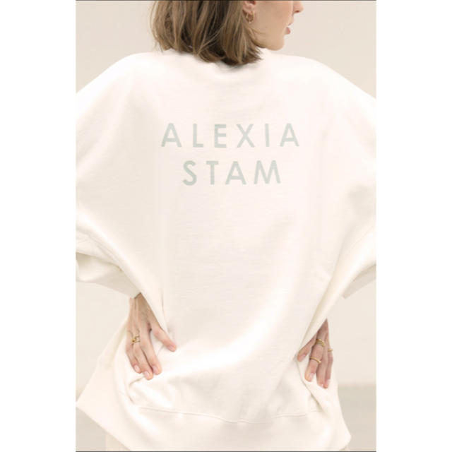 ALEXIA STAM(アリシアスタン)のalexia stam  バックロゴトレーナー レディースのトップス(トレーナー/スウェット)の商品写真