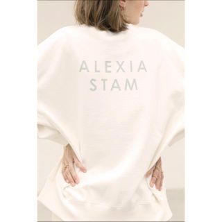 アリシアスタン(ALEXIA STAM)のalexia stam  バックロゴトレーナー(トレーナー/スウェット)