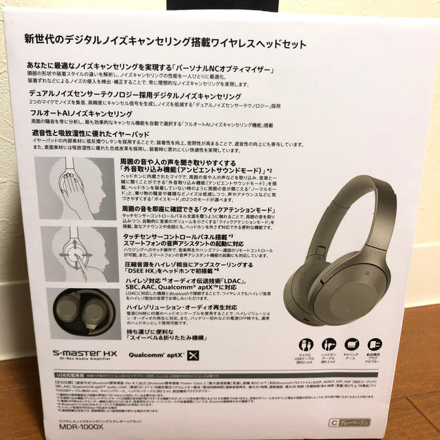 SONY ノイズキャンセリングヘッドホン MDR1000X - ヘッドフォン/イヤフォン