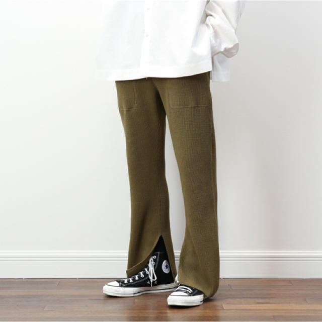 IP65防水 PHEENY フィーニー waffle slit pants ワッフル パンツ