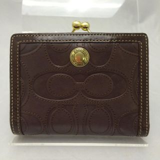 コーチ(COACH)の人気⭐️コーチ 本革 がま口 財布 (財布)