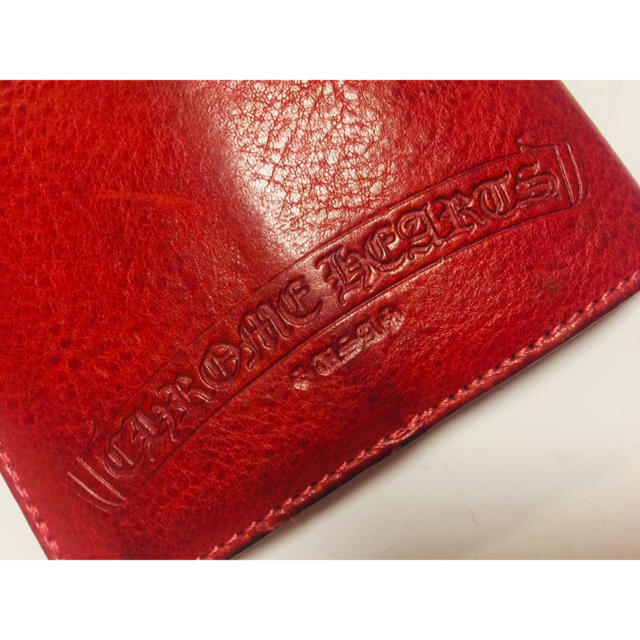 Chrome Hearts(クロムハーツ)のクロムハーツ パスポートケース RED メンズのファッション小物(名刺入れ/定期入れ)の商品写真