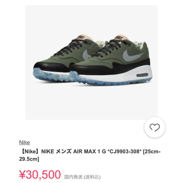 【超超レア・美品】 NIKE AIR MAX 1 G ナイキ マックス 25cm