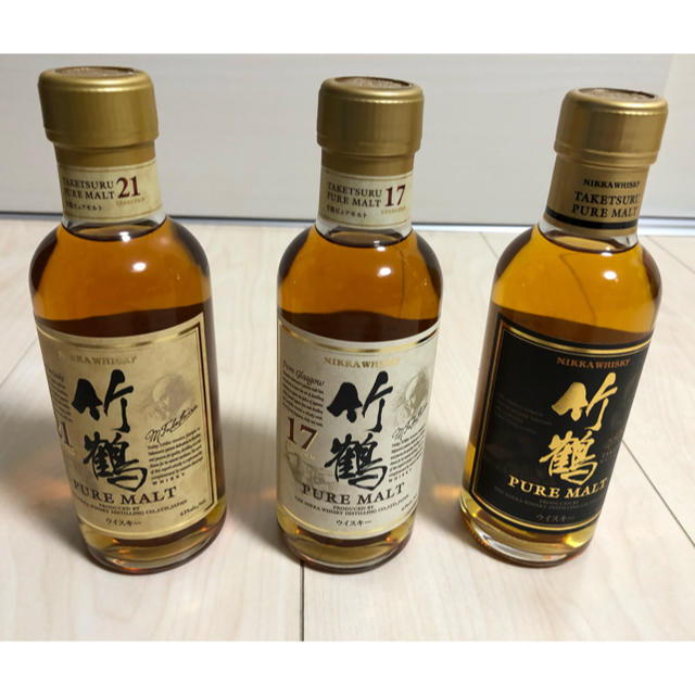 竹鶴ノンエイジ 17年 21年 180ml 3本セット 終売品 3