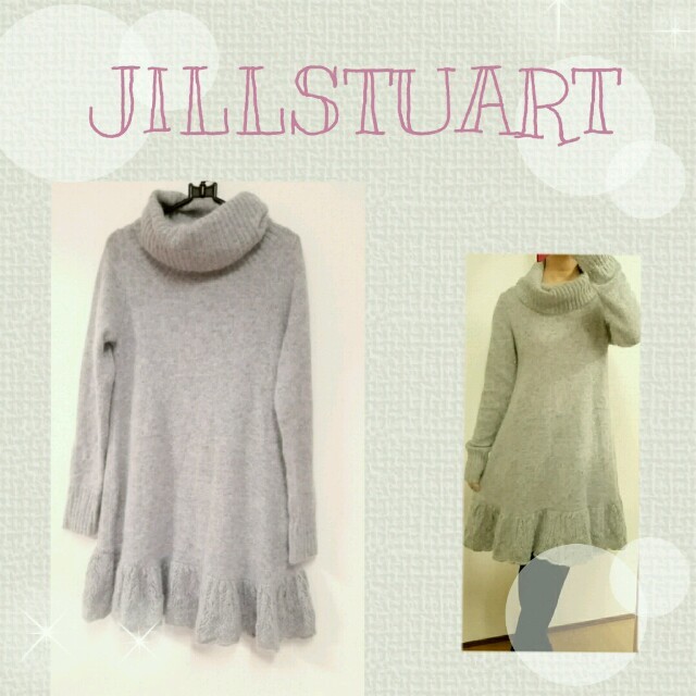 JILLSTUART(ジルスチュアート)のJILLSTUARTアンゴラニットワンピ レディースのワンピース(ミニワンピース)の商品写真