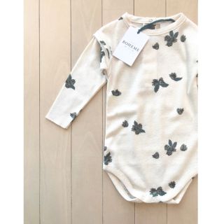 キャラメルベビー&チャイルド(Caramel baby&child )の新品✦Studio Boheme  hazelnut柄 ロンパース(18M)(ロンパース)