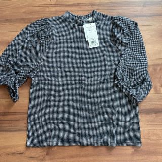 グローブ(grove)のグローブ　Tシャツ カットソー　チェック　トップス(カットソー(長袖/七分))