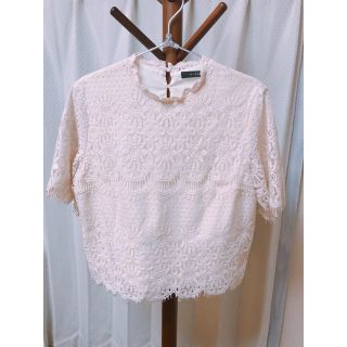 ダブルクローゼット(w closet)のダブルクローゼット  レーストップス(シャツ/ブラウス(半袖/袖なし))