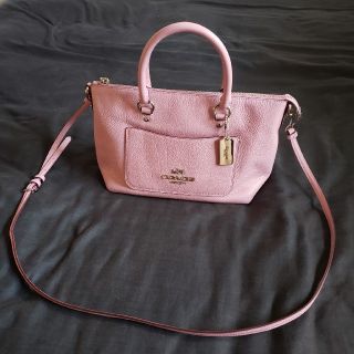 コーチ(COACH)のセール中！人気のCOACH ハンドバッグ ペブルドレザー ミニ エマ サッチェル(ハンドバッグ)