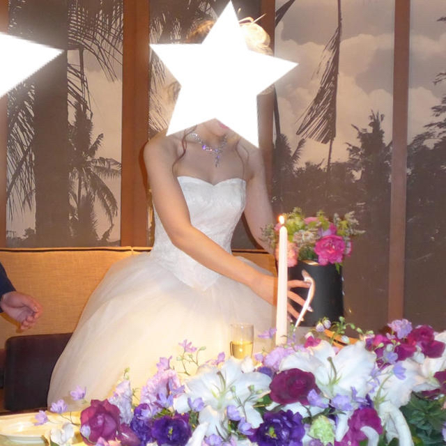 大幅お値下げ！YNS wedding⭐︎レースバレリーナ風⭐︎前撮り レディースのフォーマル/ドレス(ウェディングドレス)の商品写真