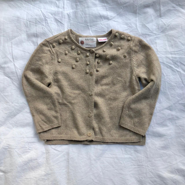 ZARA KIDS(ザラキッズ)のzara baby ポップコーン ニット カーディガン 12-18 86cm キッズ/ベビー/マタニティのベビー服(~85cm)(カーディガン/ボレロ)の商品写真