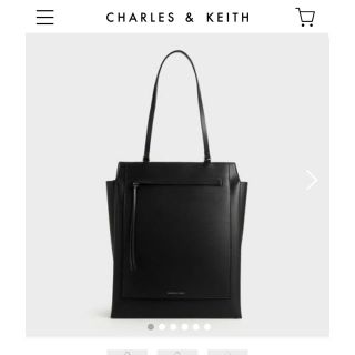 チャールズアンドキース(Charles and Keith)のチャールズアンドキース　A4トート　仕事　通勤(ショルダーバッグ)