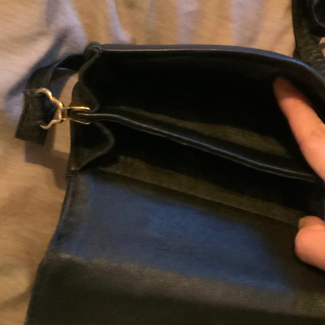 Grimoire(グリモワール)のレザー　ポシェット　古着　used アンティーク　ヴィンテージ　鞄　ミニバッグ　 レディースのバッグ(ショルダーバッグ)の商品写真