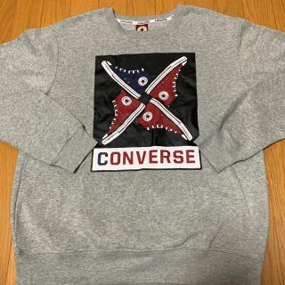 コンバース(CONVERSE)のconverse コンバース　トレーナー　グレー　裏起毛(スウェット)