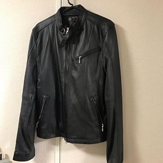 ミッシェルクランオム(MICHEL KLEIN HOMME)の【本革】MKオム (MICHEL KLEIN) レザー ライダース ジャケット(ライダースジャケット)