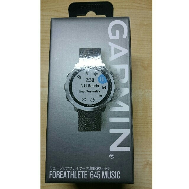 ランニングGARMIN Foreathlete 645 MUSIC Black 新品未使用