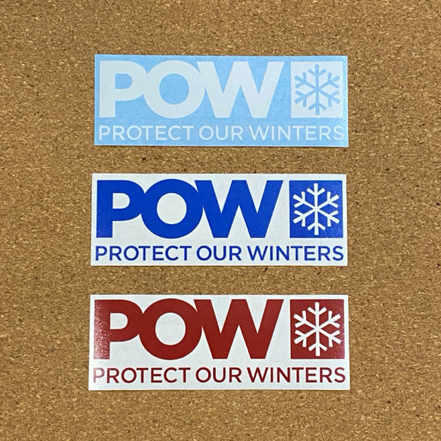 BURTON(バートン)のPOW PROTECT OUR WINTERS ステッカー 3枚セット1 スポーツ/アウトドアのスノーボード(その他)の商品写真